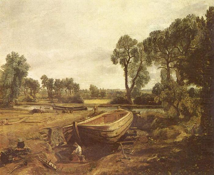 John Constable Bootsbau in Flatford china oil painting image